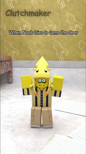 When Newbie tries to tame the deer in 99 night in the forest 💀