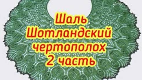 Шаль Шотландский чертополох 2 часть с 29 по 38 ряд смотреть онлайн