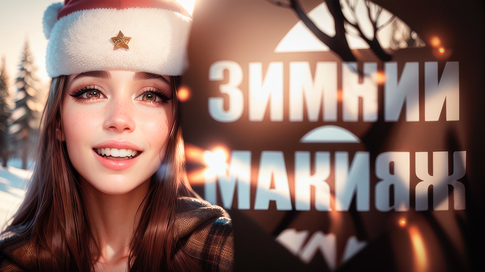 ЗИМНИЙ МАКИЯЖ / ТУТОРИАЛ смотреть онлайн