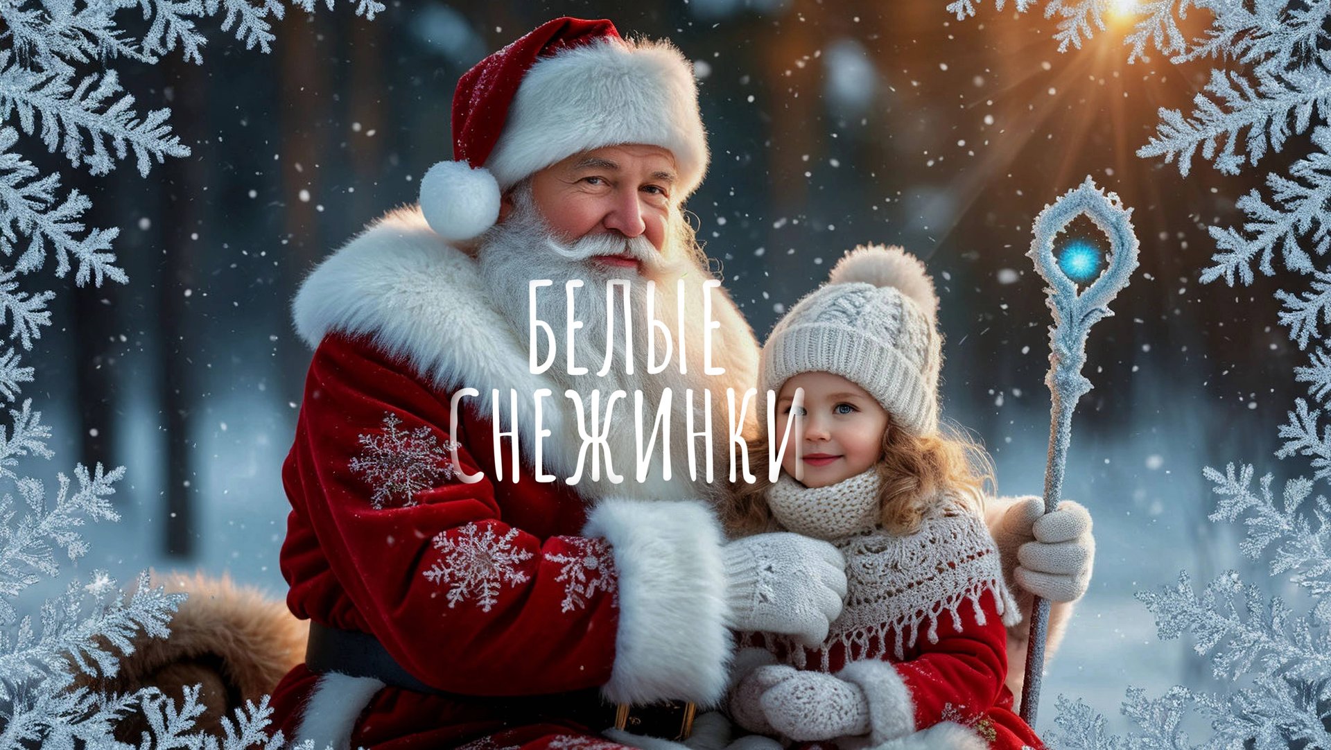 Белые снежинки, детская песня, утренник, нейро клип