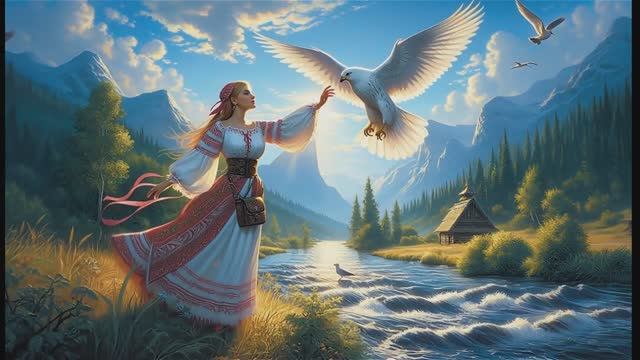 Крылья надд рекой