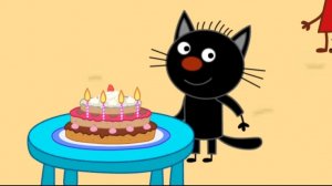 Три Кота День рождения Сажика.
