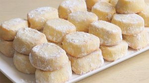 Изумительное ПЕЧЕНЬЕ "ТАЮЩИЙ СНЕГ" К Чаю. Нежнейшее и вкусное печенье за 30 минут вместе с выпечкой