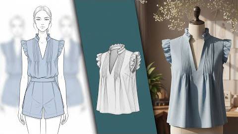 ✨ИДЕАЛЬНЫЙ РЕЗУЛЬТАТ! Этот воротник с рюшами сшить в 10 раз проще! (Швейный лайфхак) смотреть онлайн