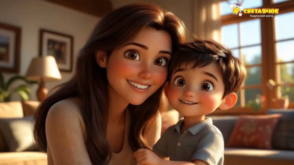 Мама красивая, как осень