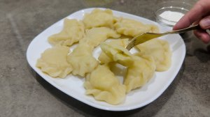 Вареники с картошкой / Готовлю вареники с картошкой и жареным луком + как и сколько варить вареники