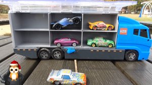 БОЛЬШОЙ ГРУЗОВИК С МАЛЕНЬКИМИ МАШИНКАМИ ДЛЯ ДЕТЕЙ