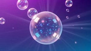 Футаж. Мыльные пузыри. Фиолетовый фон.