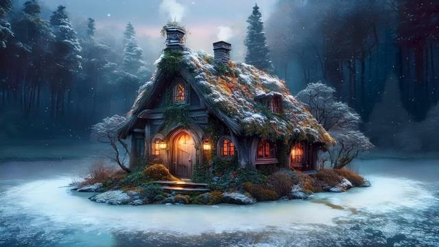 Красота зимы - Спокойная для сна, фоновая музыка для отдыха и расслабления смотреть онлайн