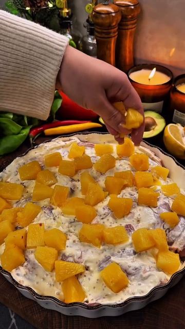 🍍 Куриные бёдра с ананасом.