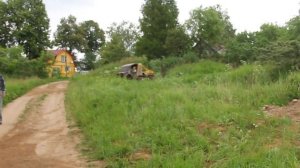 По новенькой горочке на вездеходе Фаланга с пассажиром - тренируемся перед поездкой на рыбалку