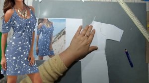 Моделирование. Платье с драпировкой. Выкройка № 1860.