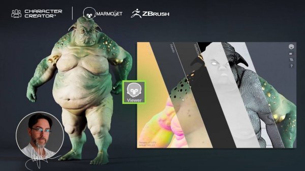 Как представить персонажей из Character Creator 5 в 3D на ArtStation с Marmoset Viewer
