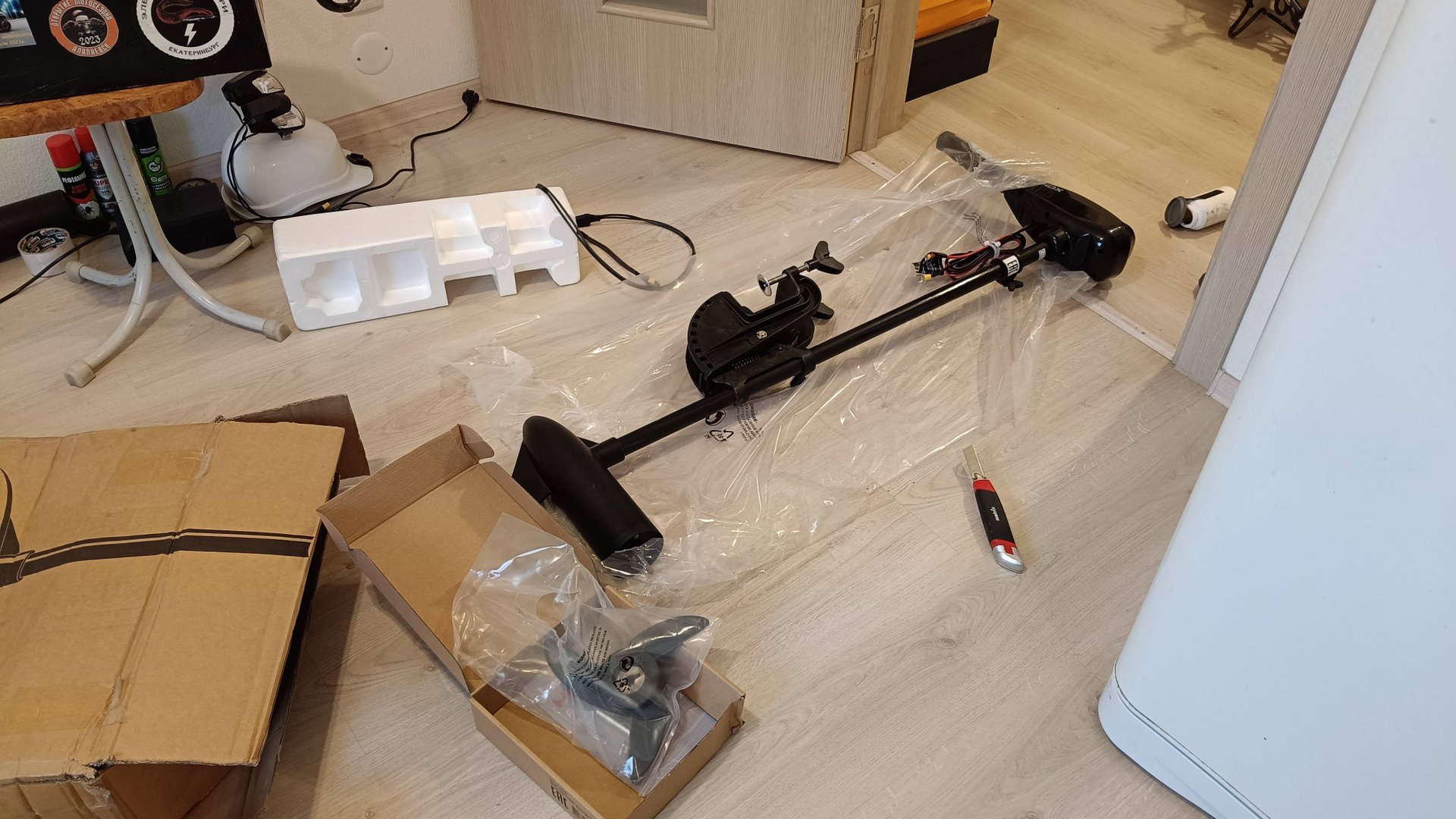 Электромотор для надувной лодки HDX 40 lbs L- series 12 v. Обзор и распаковка. Первый тест. смотреть онлайн