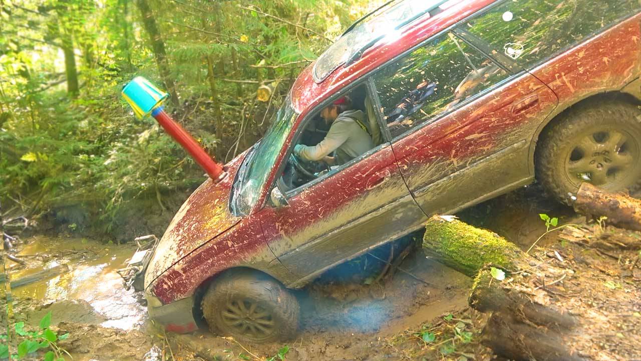 СУБАРУ устроил РУБИЛОВО на Бездорожье! Subaru, Нива, мини Гелик, Газ 69 на Jeep offroad