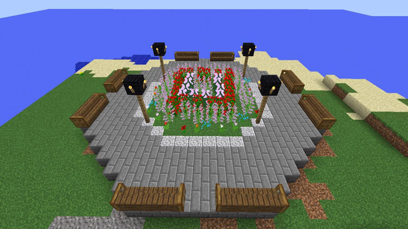 Строительство красивого сада в Майнкрафт смотреть онлайн