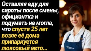 ИСТОРИЯ ИЗ ЖИЗНИ/Оставляя еду для сироты после смены, официантка и подумать не могла, что спустя