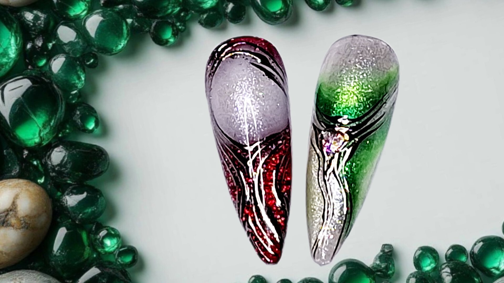 Идеи новогоднего маникюра 2026. МК смотреть онлайн