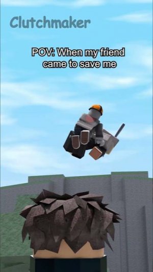 POV: When my friend came to save me #shorts #short #roblox #funny #robloxmemes