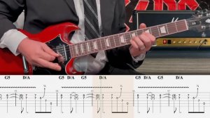 AC DC - Shoot to Thrill Cover (Табулатура) Guitar Tutorial TABS