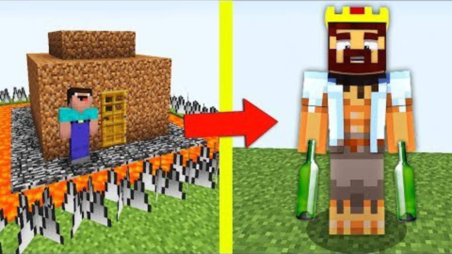 НУБ ПОСТРОИЛ САМЫЙ ЗАЩИЩЕННЫЙ ДОМ В МАЙНКРАФТ! НУБ ПРОТИВ БОМЖ ЕХЕ ТРОЛЛИНГ ЛОВУШКА MINECRAFT Мульт смотреть онлайн