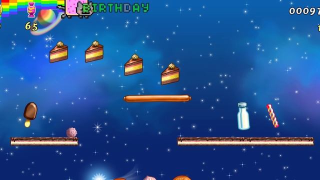 прохожу игру  Nyan Cat: Iost In Space часть 1