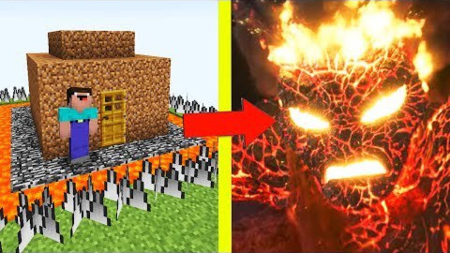 НУБ ПОСТРОИЛ САМЫЙ ЗАЩИЩЕННЫЙ ДОМ МАЙНКРАФТ! НУБ ПРОТИВ ЛАВА ЕХЕ ТРОЛЛИНГ ЛОВУШКА MINECRAFT Мульт смотреть онлайн