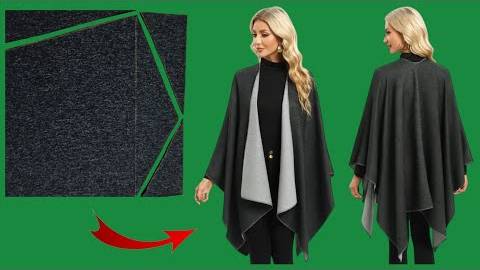 Крой и пошив пончо смотреть онлайн