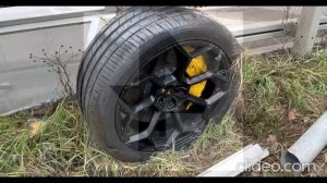 Кадры последствий огненного ДТП с Lamborghini в Москве