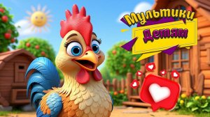 Петушок Золотой Гребешок - Весёлый Мультик и Песенки для Детей + Развивающие Мультики Малышам