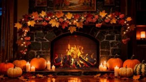 Уютный осенний камин. Мягкое потрескивание огня для сна, медитации и спокойного сосредоточения