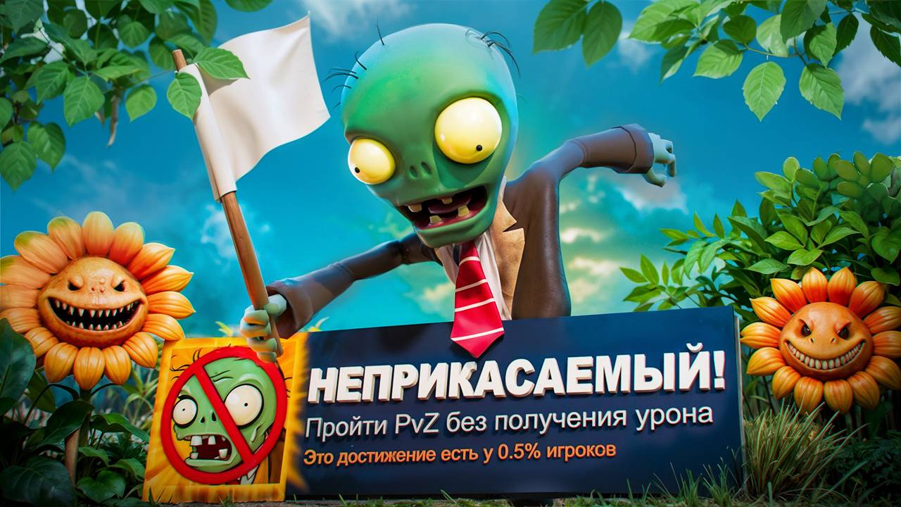 Прошёл Plants vs. Zombies на 100% ДОСТИЖЕНИЙ! смотреть онлайн