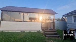 Мягкие окна с дверью на молнии по индивидуальным размерам от "КОМФОРТ м2"