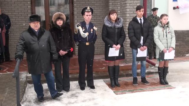 Открытие памятной доски выпускникам техникума, участникам боевых действий в Афганистане и Чечне. смотреть онлайн