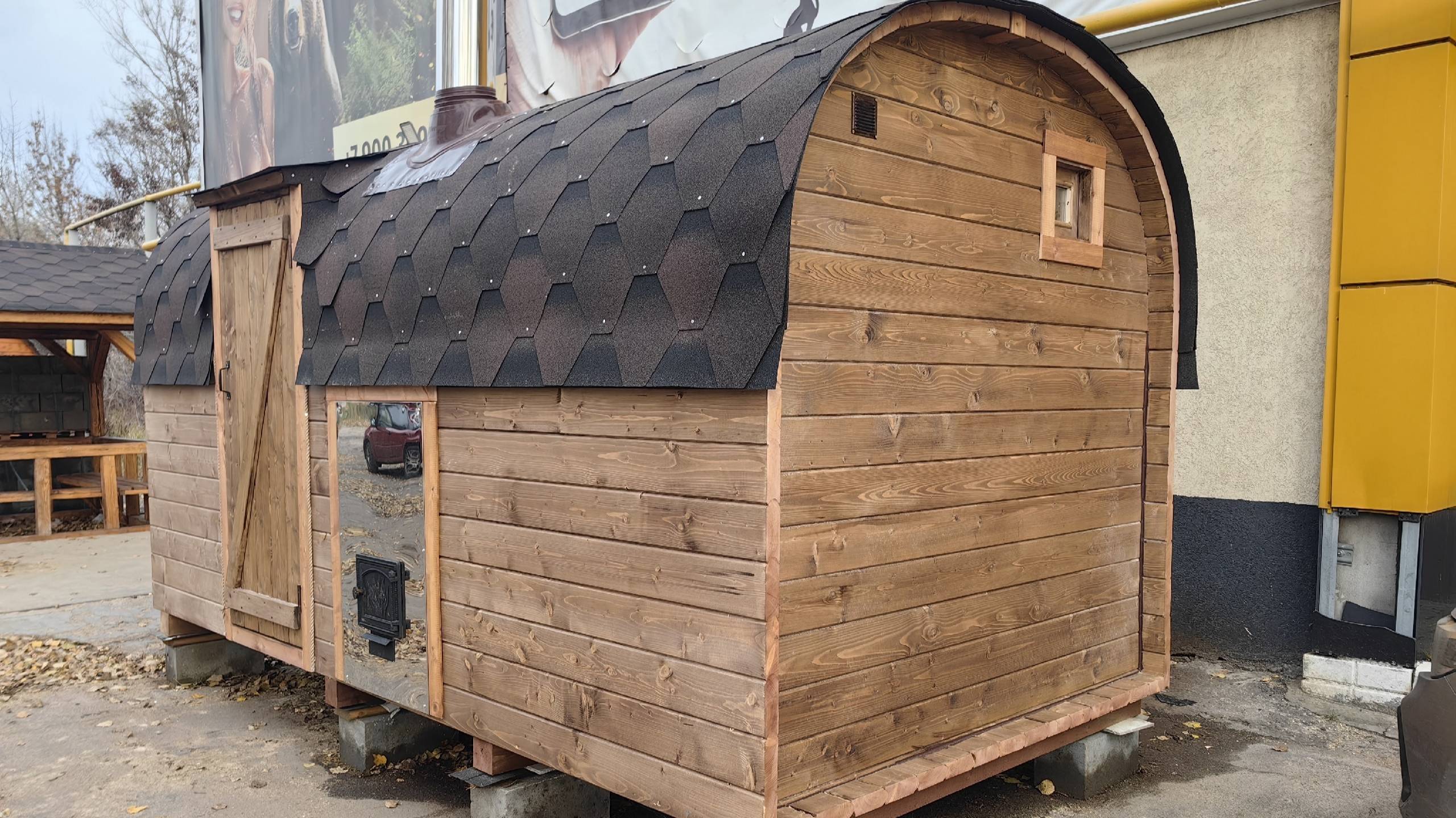 Баня Сундук 4х2 боковая - производство Govoroff смотреть онлайн