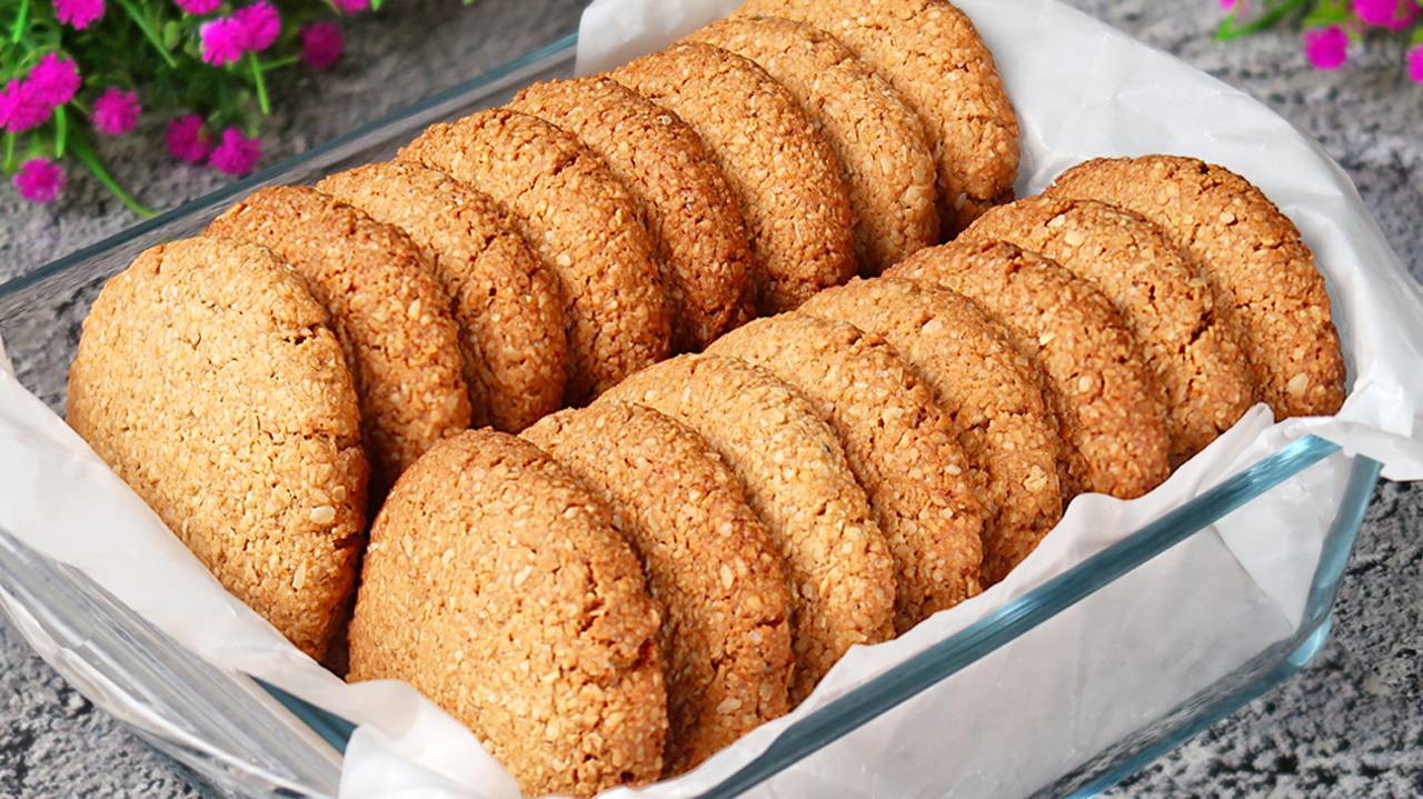 Самое лучшее овсяное печенье без муки! К чаю за минуты! смотреть онлайн