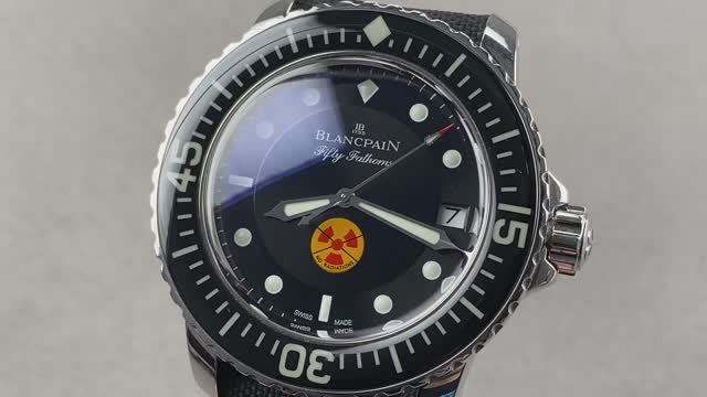 Обзор часов Blancpain Fifty Fathoms "Без излучения" Tribute 5015B-1130-52A Blancpain