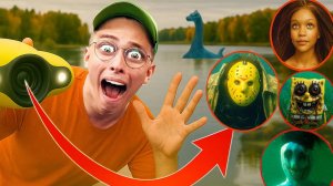 ПОДВОДНЫЙ ДРОН заснял Русалку, Джейсона, SpongeBob.EXE и морского Джеффа!