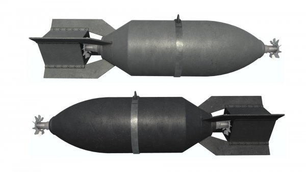 3D модель. Авиабомба ФАБ-100ЦК (100 кг) СССР.