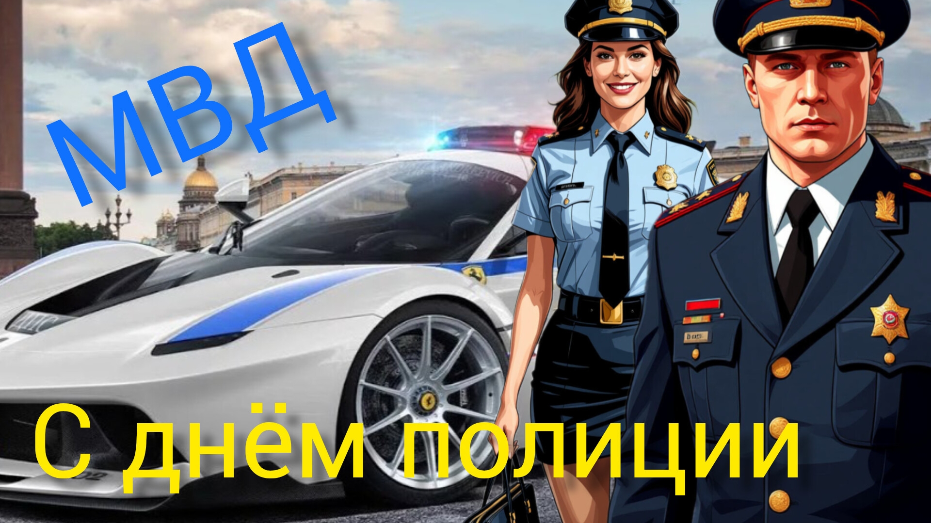 10 НОЯБРЯ ДЕНЬ СОТРУДНИКА ОРГАНОВ ВНУТРЕННИХ ДЕЛ РОССИЙСКОЙ ФЕДЕРАЦИИ Музыкальное поздравление смотреть онлайн