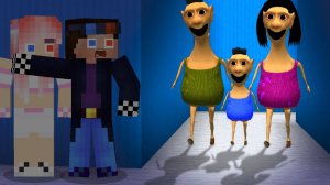 😱СРОЧНО БЕГИ ЕСЛИ УВИДЕЛ СЕМЬЮ ХАМУДА ХАБИБИ В МАЙНКРАФТ! ШЕДИ И ЛЕСКА MINECRAFT