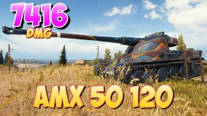 AMX 50 120 - 3 Фрагов 7.4K Урона • Сомнительный! • Мир Танков