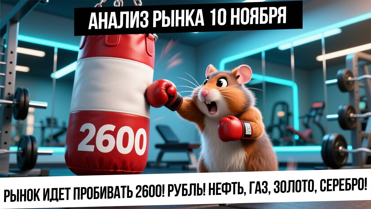 Анализ рынка 10 ноября. Пробьем 2600 по индексу IRUS? Что с рублем? Рост нефти и газа! Золото вверх смотреть онлайн