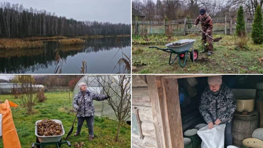 ДОДЕЛЫВАЕМ ДЕЛА НА УЛИЦЕ И ПЕРЕСЫПАЛИ ЗЕРНО ИЗ МЕШКОВ В БАКИ У КУРОЧЕК. смотреть онлайн