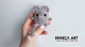 Схема Мышка крючком. Амигуруми схемы и описания. Автор: @vsevyazanoe