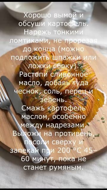 Знаменитый картофель Гассельбак гармошкой
