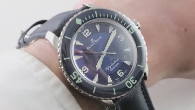 Обзор роскошных часов Blancpain Fifty Fathoms Limited Edition (5015-1540-52)