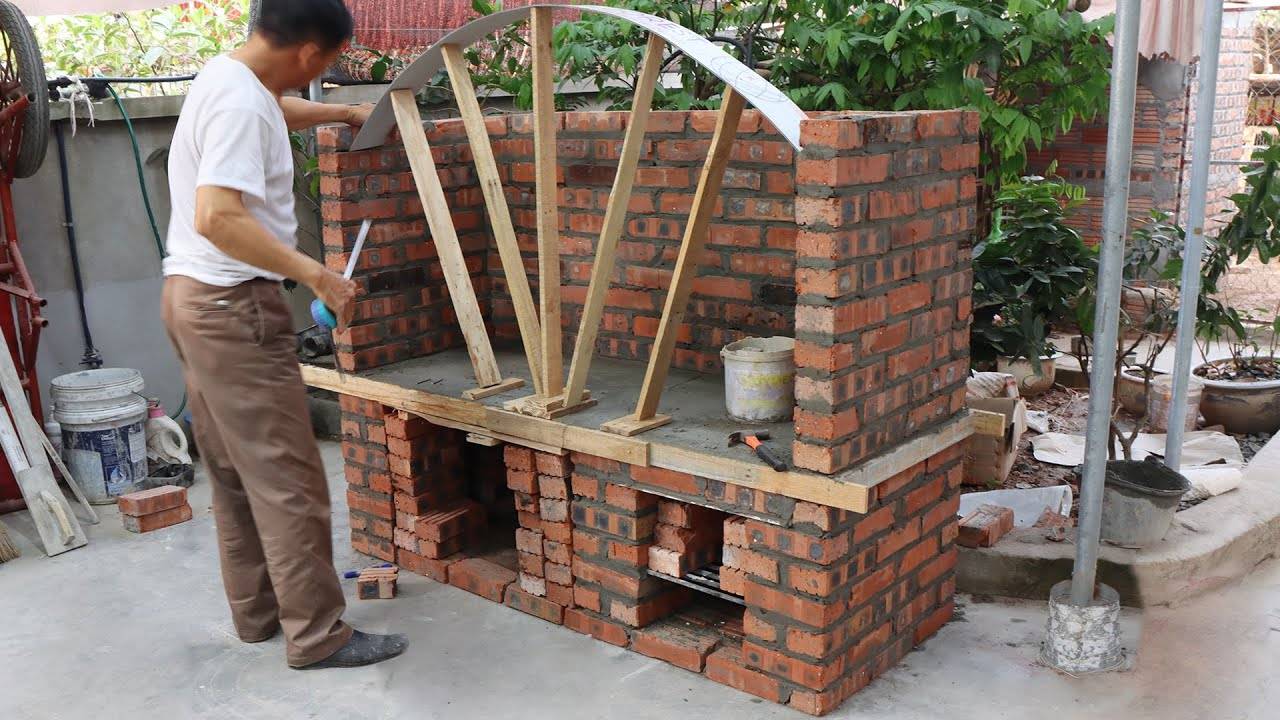 Постройте дома дровяную печь и красивый уличный гриль. смотреть онлайн