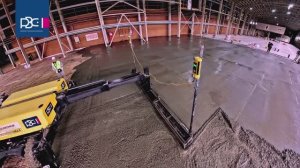 Лазерная точность работы бетоноукладчика