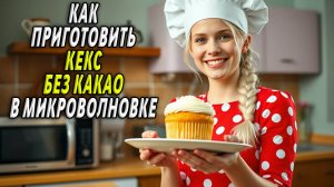 Как приготовить кекс в микроволновке без какао